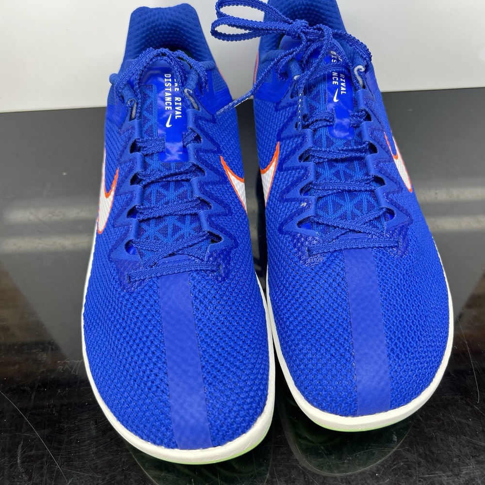 Nike Zoom Rival Track & Field Distance Men's Size 9.5 Spikes Racer Blue - Picture 11 of 16